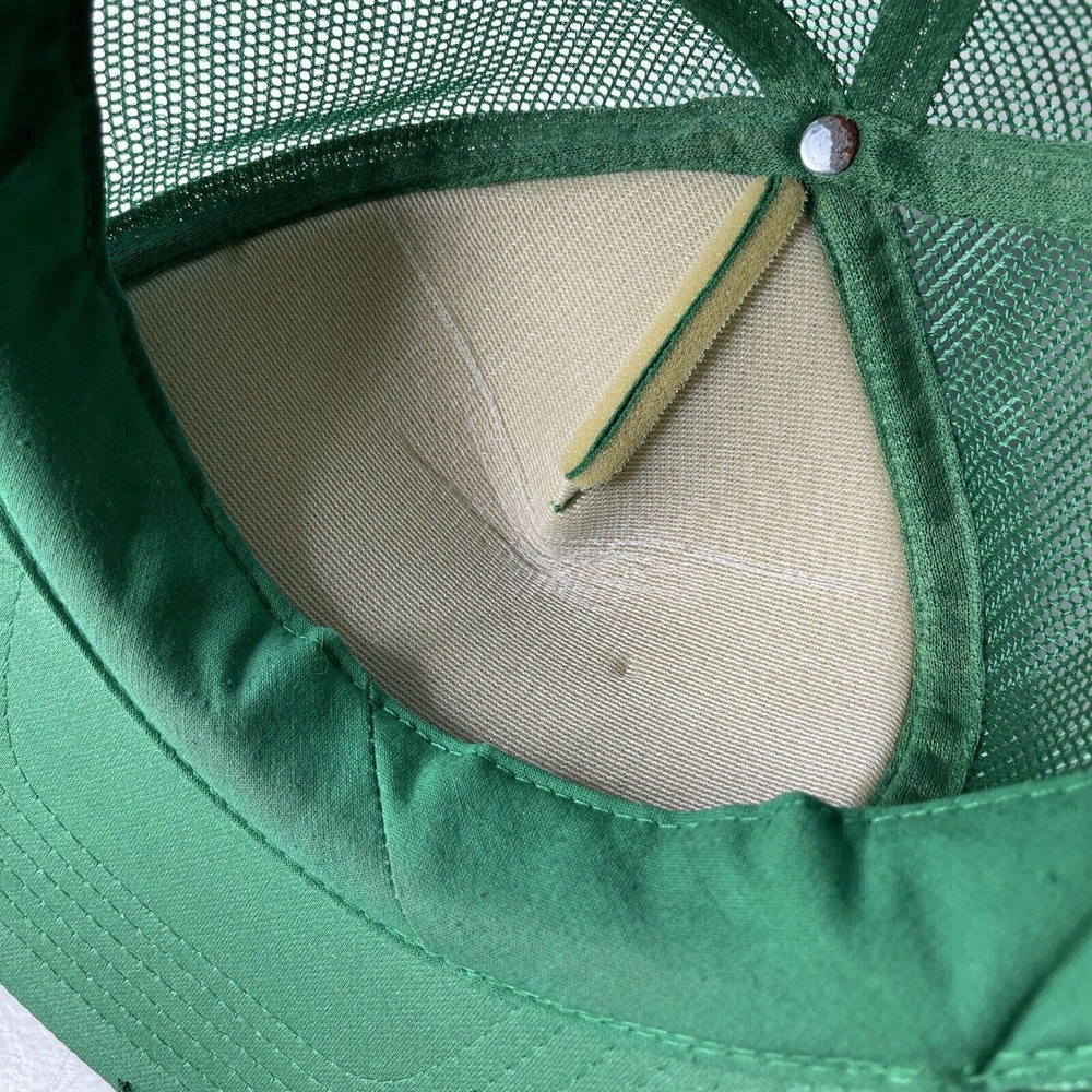 John Deere Mesh Snap Patch Trucker Hat Foam Rope Swingster Green VTG - Picture 9 of 12